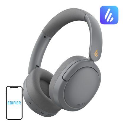 Bezdrátová sluchátka Edifier W800BT Pro, ANC (šedá)