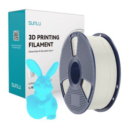Filament Sunlu PLA svítící ve tmě (bílý a modrý)  Sunlu
