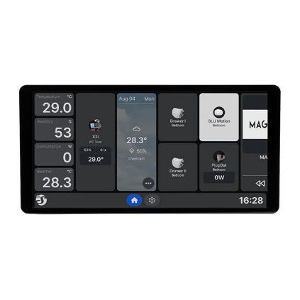 6,95" nástěnný displej Shelly X2i WiFi/BLU ovládací panel (stříbrný)  Shelly