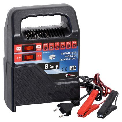 Nabíječka 8Amp 6/12V TÜV/GS/CE  Compass