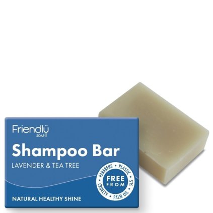 Friendly Soap Přírodní mýdlo na vlasy levandule a tea tree 95 g  Friendly Soap