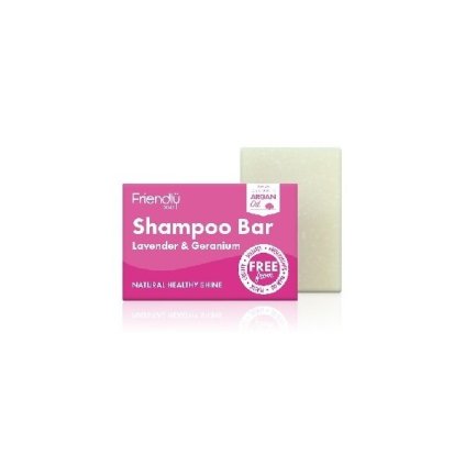 Friendly Soap Přírodní mýdlo na vlasy levandule a pelargónie 95 g  Friendly Soap