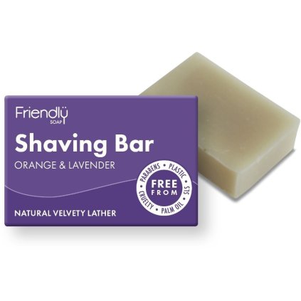 Friendly Soap Přírodní mýdlo na holení pomeranč a levandule 95 g  Friendly Soap