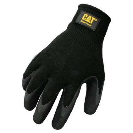 Caterpillar Rukavice CAT017400 z prodyšného úpletu s latexem na dlani a prstech, vel. L  Caterpillar