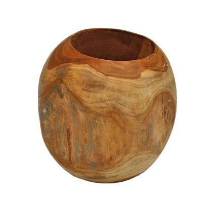 TEAK Svícen/květináč průměr 20 cm  Teak
