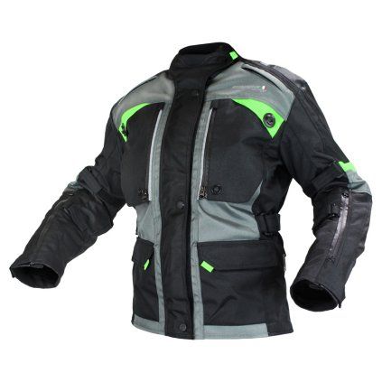 Bunda moto dámská FIORANO textilní černá / zelená M  Cappa Racing