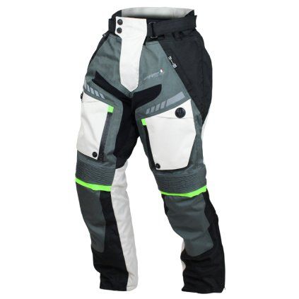 Kalhoty moto pánské FIORANO textilní šedé / bílé 3XL  Cappa Racing