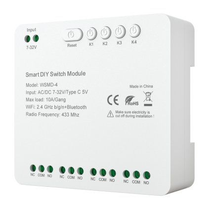 Modul chytrého spínače Avatto WSMD-4 32V pro kutily
