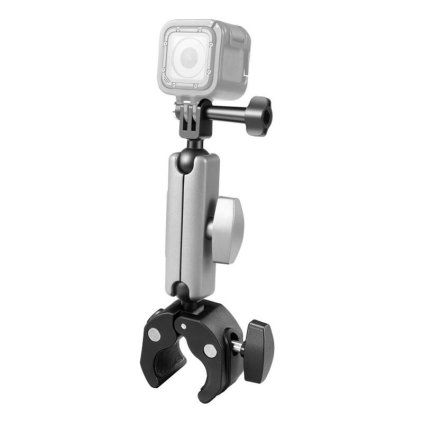 Motocyklové kleště PULUZ pro sportovní kamery (DJI, GoPro, Insta360) (černé)