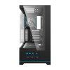 Počítačová skříň Darkflash DY451 PRO s ventilátorem (černá)