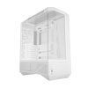 Počítačová skříň Darkflash DY460 (bílá) + 4 ventilátory ARGB