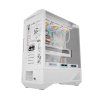 Počítačová skříň Darkflash DY460 (bílá) + 4 ventilátory ARGB