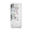 Počítačová skříň Darkflash DY460 (bílá) + 4 ventilátory ARGB