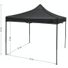 Párty stan nůžkový 3x3m šedý WATERPROOF  Cattara