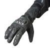 Rukavice moto CAP kožené dlouhé černé M (Velikost M)