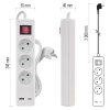 PRODLUŽKA 3Z 2M S VYP. 1,5MM +USB A+C  EMOS