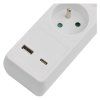 PRODLUŽKA 3Z 2M S VYP. 1,5MM +USB A+C  EMOS