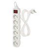 Prodlužovací kabel EMOS 2m, 6 zásuvek, s vypínačem, bílý, PVC, 1 mm2  EMOS