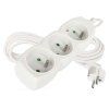 Prodlužovací kabel EMOS 3m, 3 zásuvky, bílý, PVC, 1,5mm2  EMOS