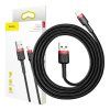 Baseus Cafule USB Lightning kabel 1,5A 2m (červeno-černý)