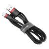 Baseus Cafule USB Lightning kabel 2,4A 0,5m (červeno-černý)