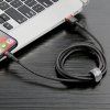 Baseus Cafule USB Lightning kabel 2.4A 1m (červeno-černý)