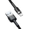 Baseus Cafule USB Lightning kabel 2,4A 1m (šedo-černý)