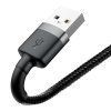 Baseus Cafule USB Lightning kabel 2,4A 1m (šedo-černý)