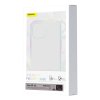 Pouzdro na telefon Baseus magnetický Crystal Clear pro iPhone 13 (průhledné) s ochranným krytem displeje z tvrzeného skla a čisticí sadou