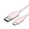 Kabel USB 2.0 A na USB-C 3A Vention CTQPH 2M (růžový)