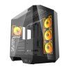 Počítačová skříň Darkflash DY470 se 4 ventilátory (černá)