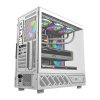 Počítačová skříň DarkFlash DS950V s displejem (bílá) + 6 ventilátorů